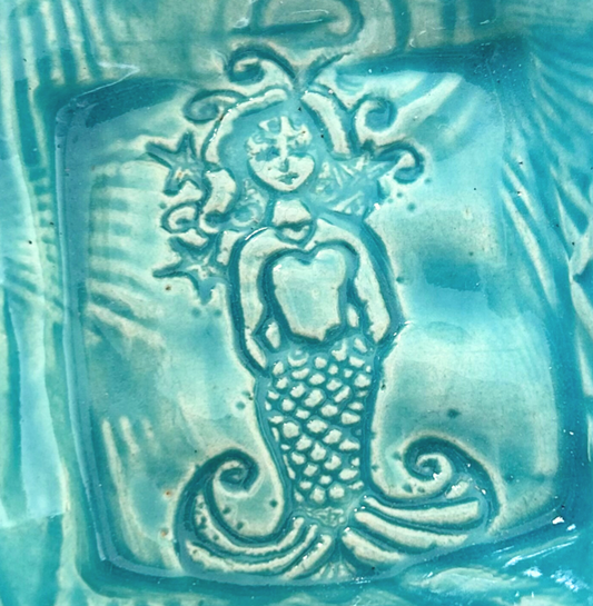 Lorraine Oerth  Co. - Tiny Dish - Ocean - Mermaid - Turquoise