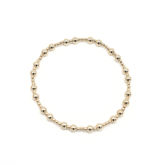 erin gray - The Charleston 2x4 14k Gold-Filled Beaded Bracelet