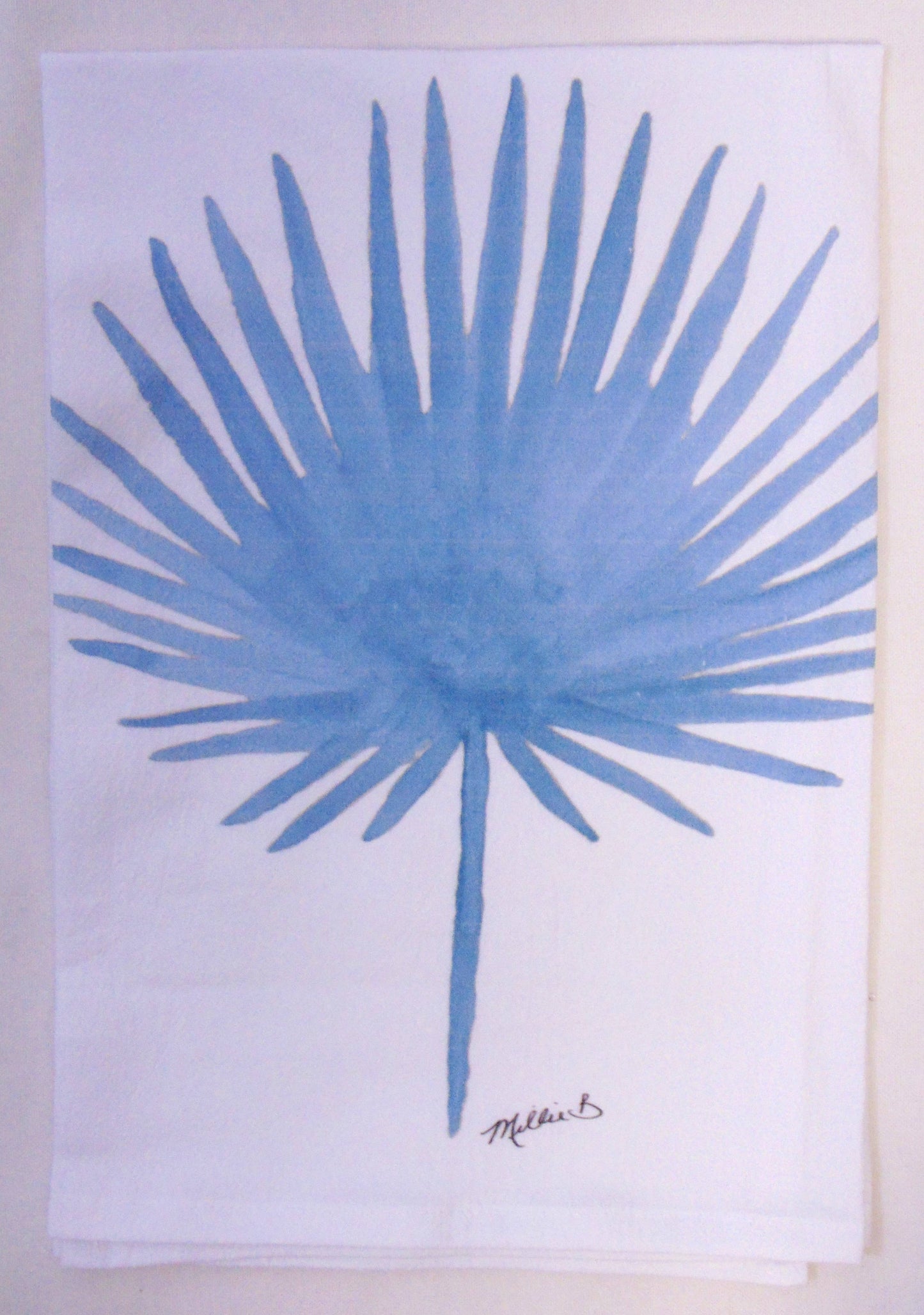 Lowcountry Linens - Limited Edition Blue Frond Flour Sack Napkins