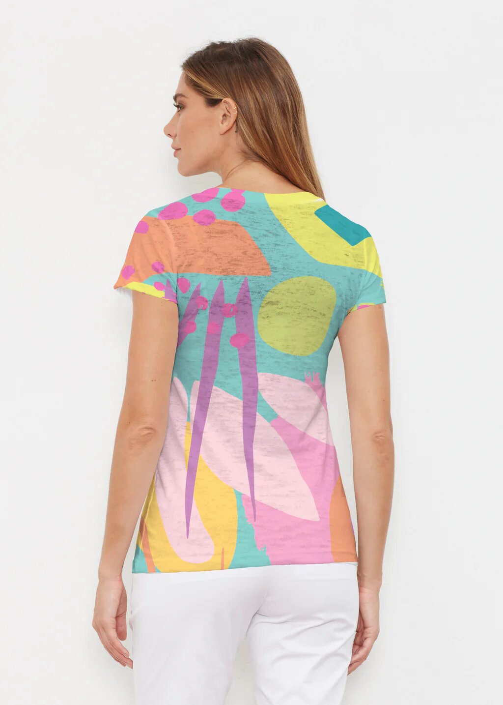 WHIMSEY ROSE GLORIA V NECK TOP