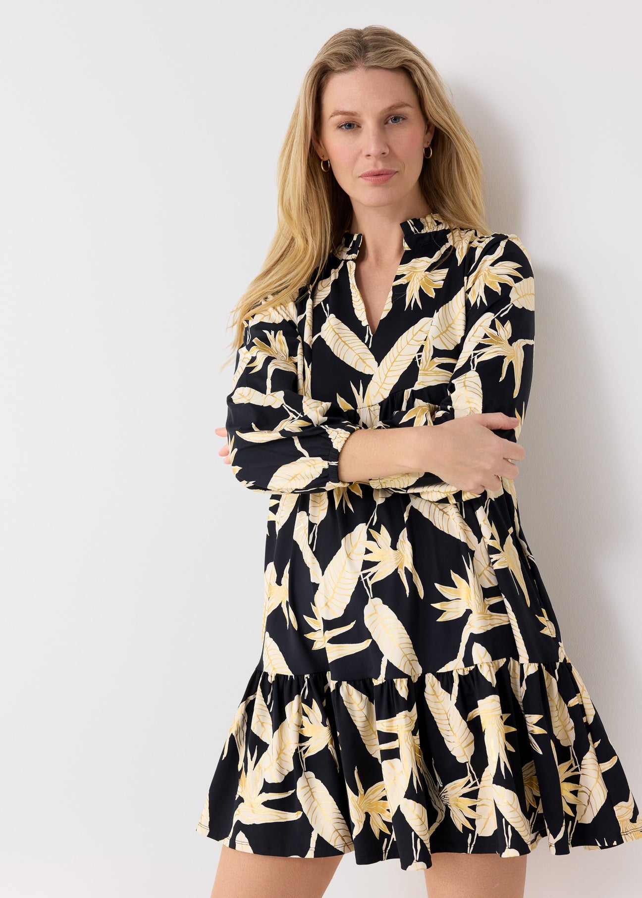 CABANA LIFE - Paradise Placket Tiered Dress