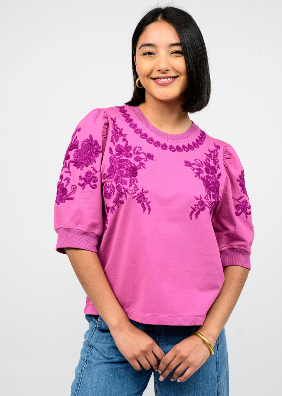 Ivy Jane - Trail of Flowers - Knit Top