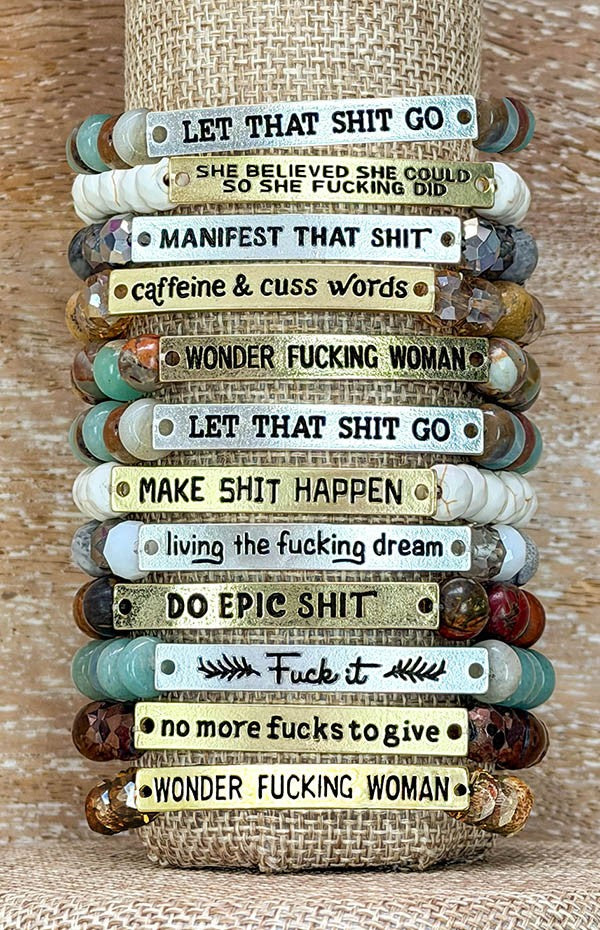 Sassy Bracelets - Assorted Sayings