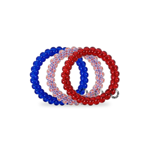 TELETIES - Patriot Pop Large Hair Ties