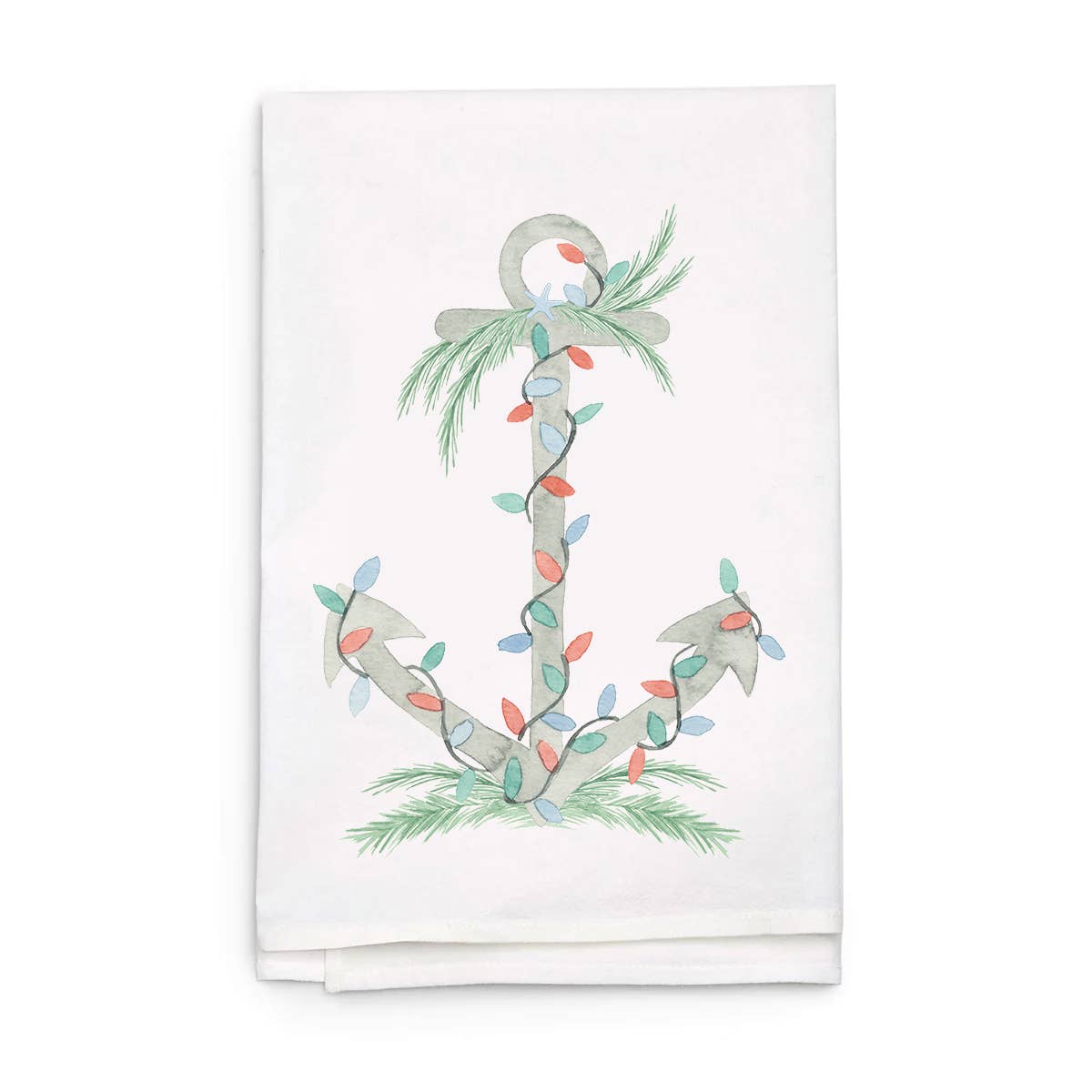 Holiday Anchor Tea Towel