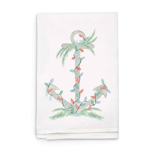 Holiday Anchor Tea Towel
