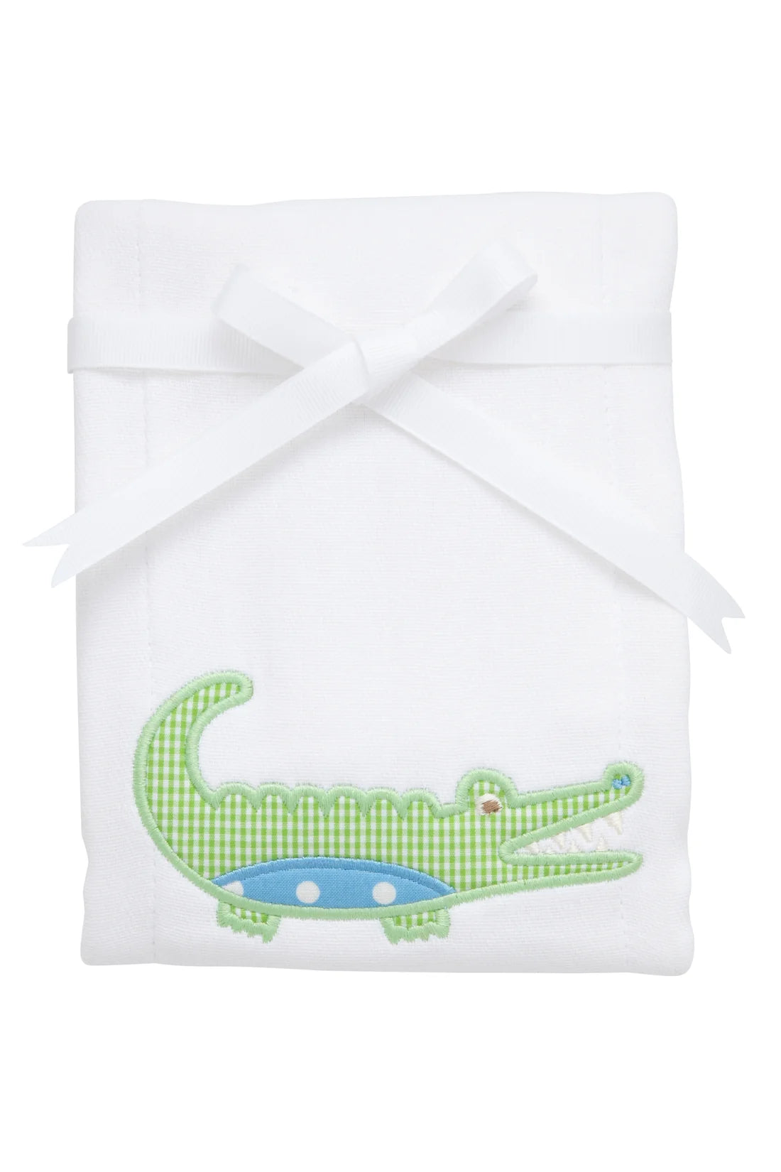 3 Marthas - Alligator Applique Burp Cloth