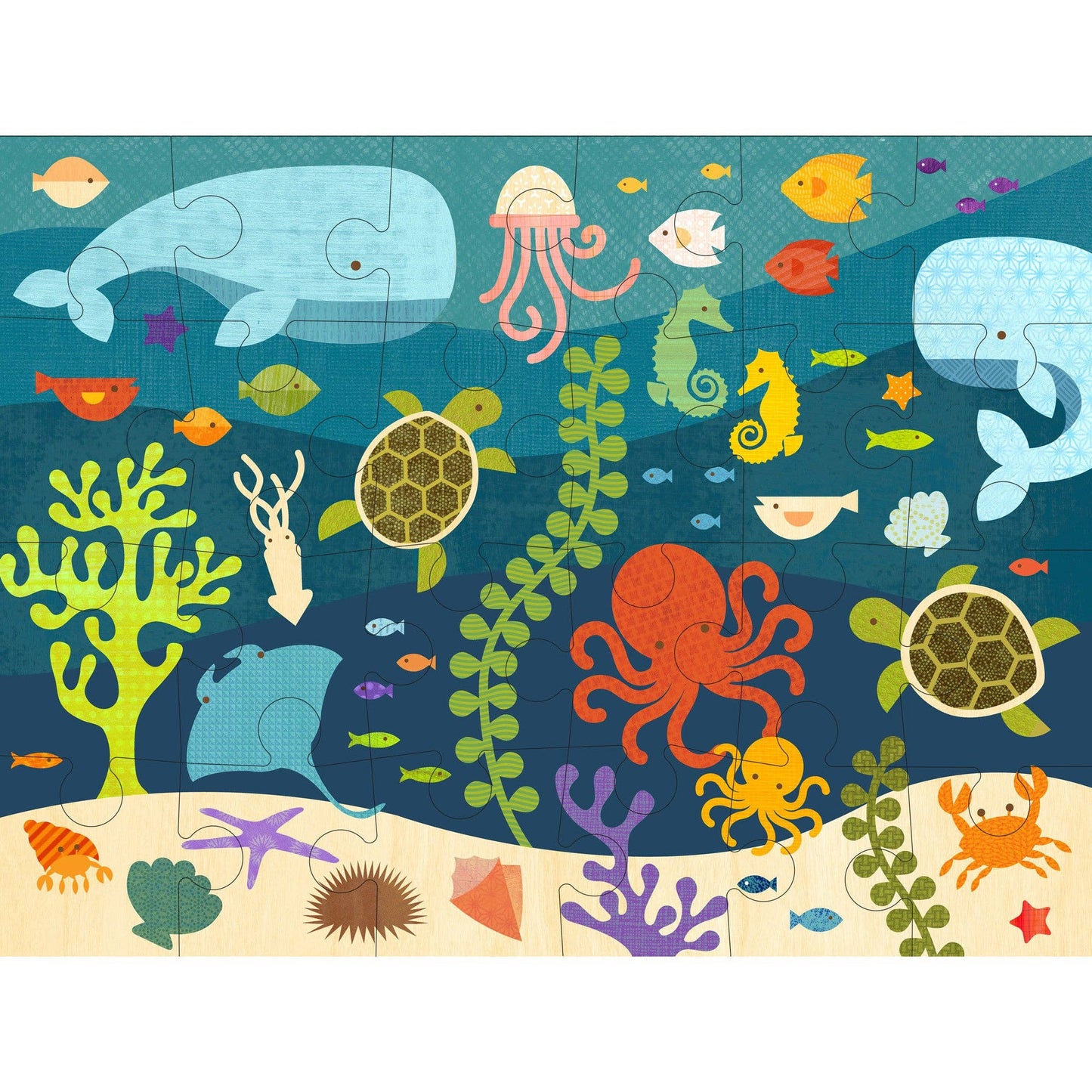 Chronicle Books - Ocean Life 24-Piece Floor Puzzle