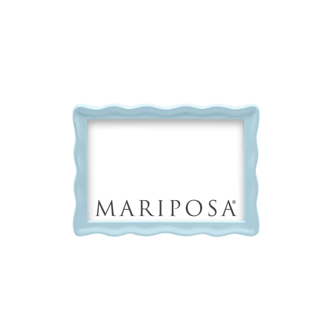 Mariposa - Wavy Dusty Blue 4x6 Frame - #3338DB