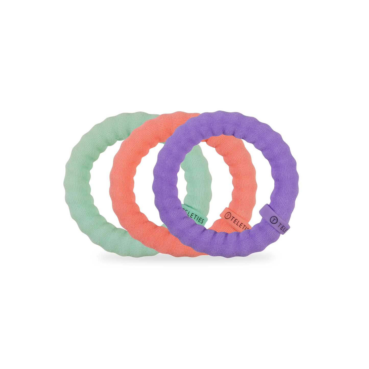 TELETIES - Nylon Hair Ties | Large | Color Rush