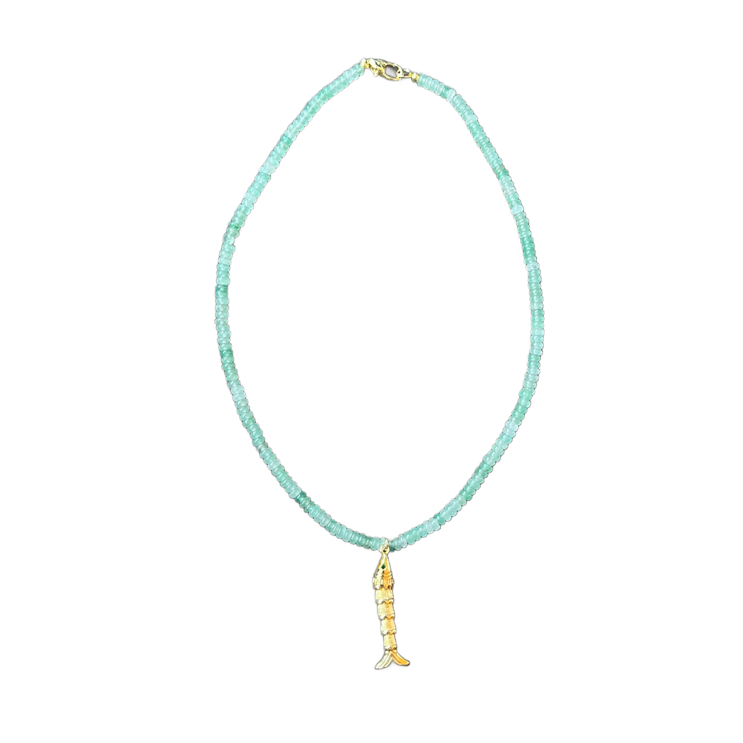 Market and King - The Green Eye Fish Necklace