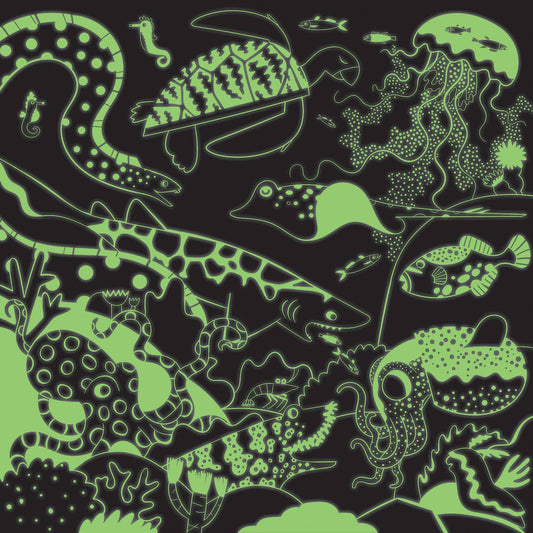 Chronicle Books - Ocean Illuminated 500 Piece Glow in the Dark Family Puzzle