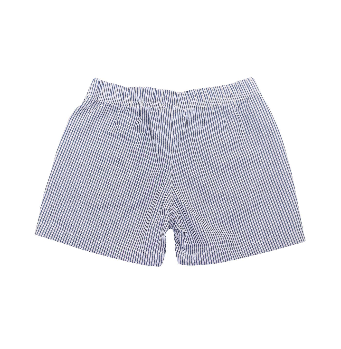 Saltwater Boys Company - Naples Shorts Navy Seersucker