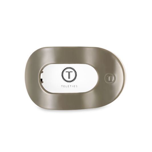 TELETIES - Flat Round Hair Clip | Medium | Sage It Ain't So