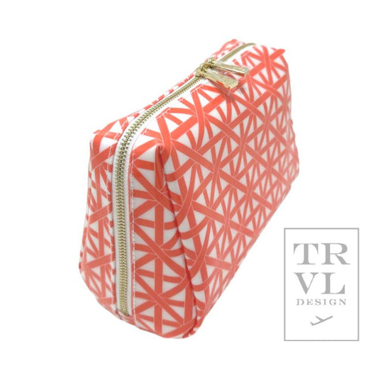 TRVL Design - Luxe Gloss Double Zip Med - Trellis Coral