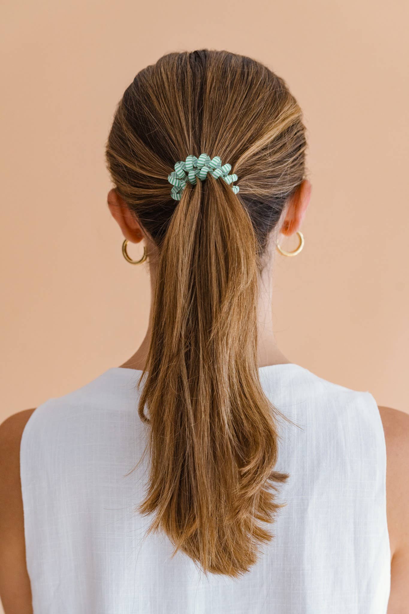 TELETIES - Spiral Hair Coil | Large | Totally Turquoise
