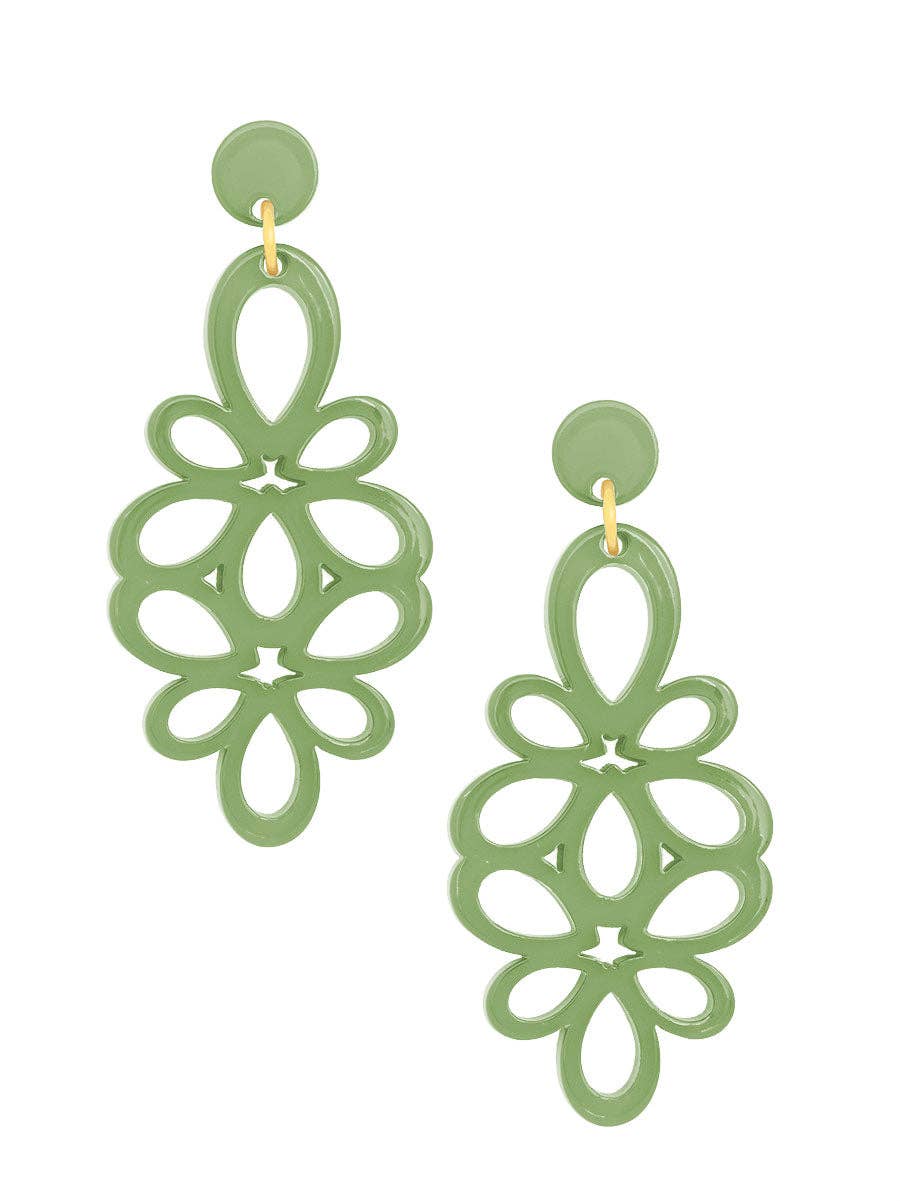 ZENZII Jewelry - Resin Blooming Flower Drop Earring