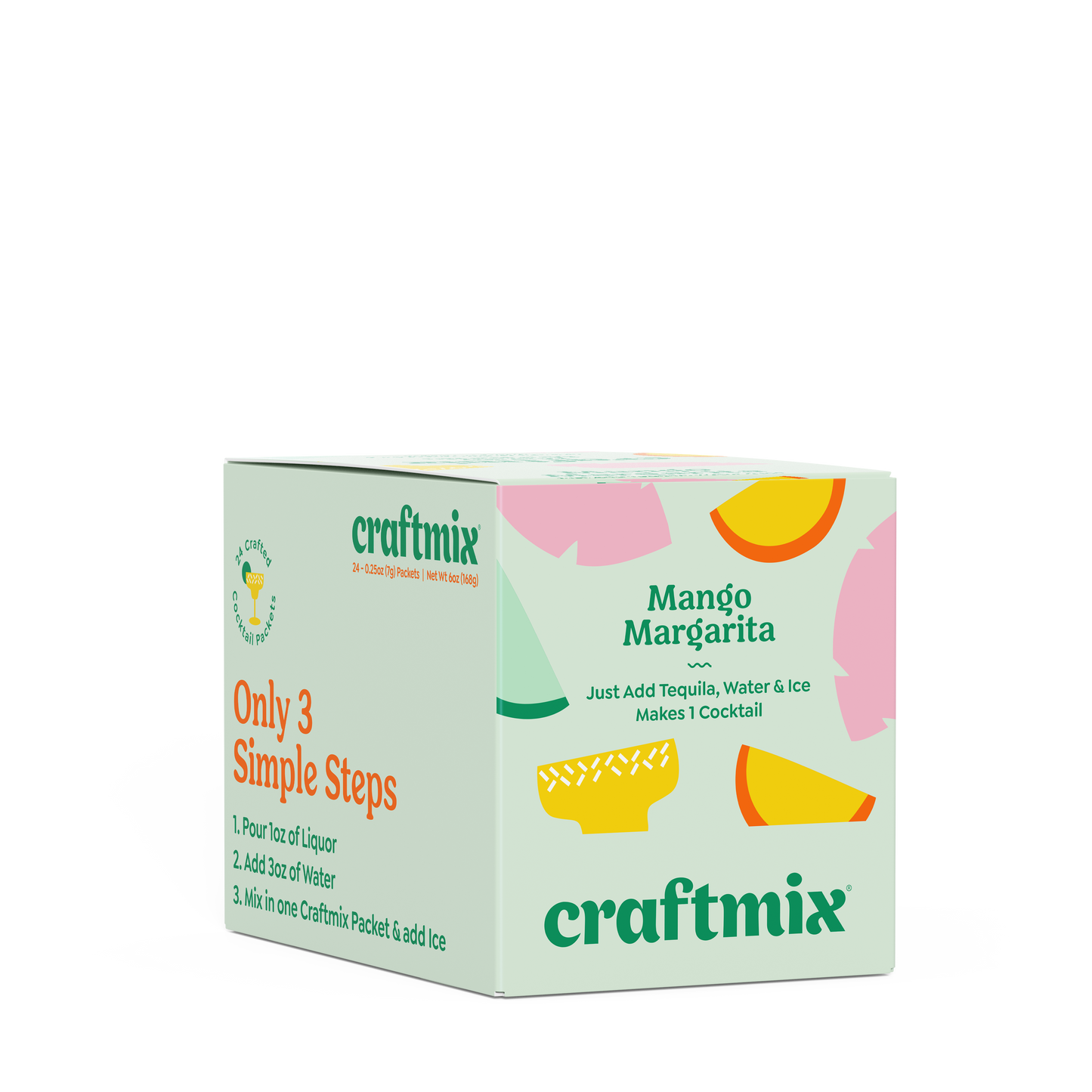 Craftmix - Mango Margarita Cocktail / Mocktail Mixer - 24ct Caddy