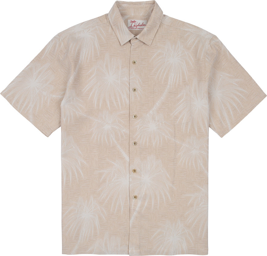 Lauhala Jacquard SS Shirt - Ginger