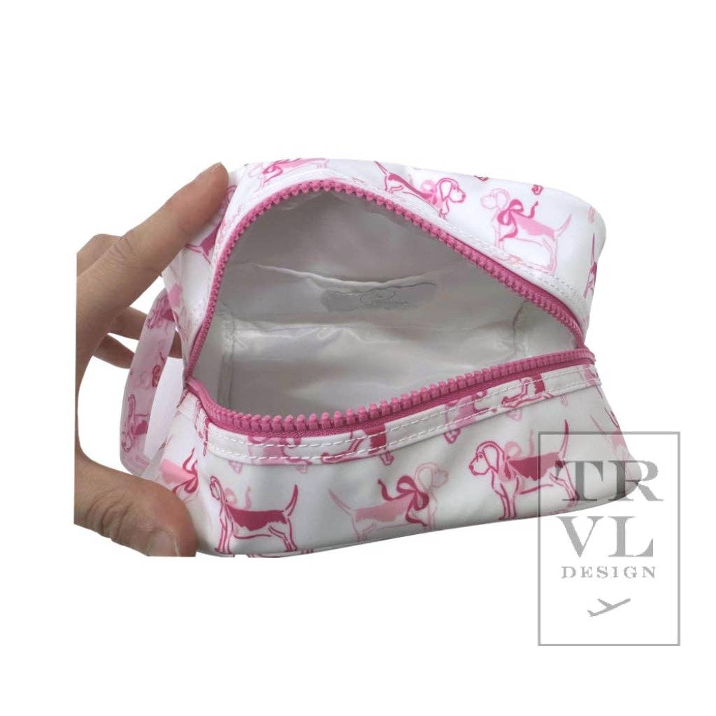 TRVL Design - Stow It - Puppy Love Pink Dopp Kit Bag