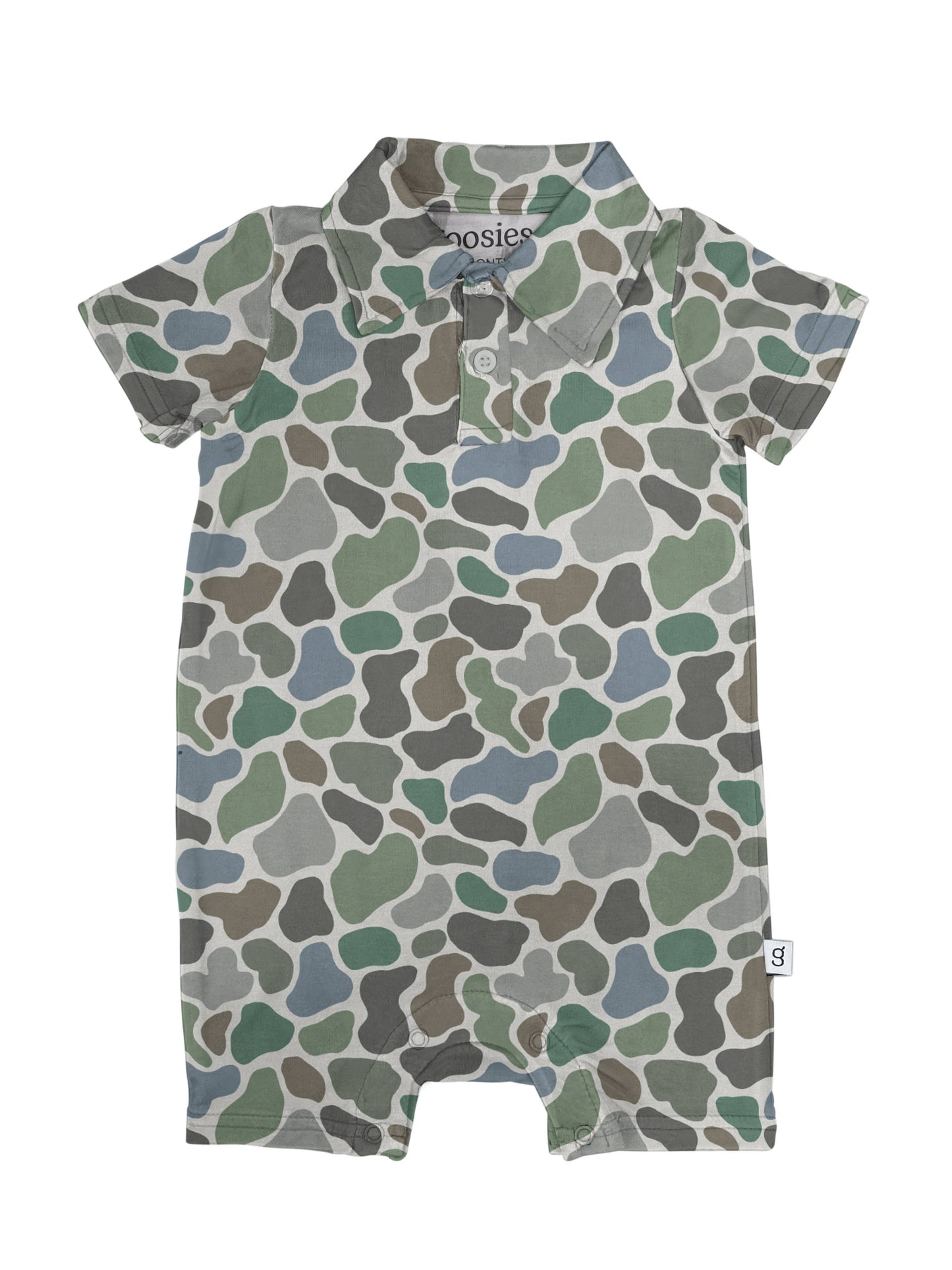 Goosies - Pebble Camo - SS Polo Romper