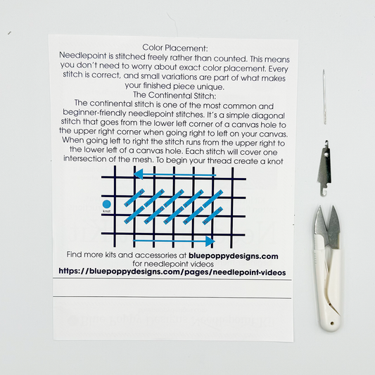 Blue Poppy Designs - Pufferfish Needlepoint Kit