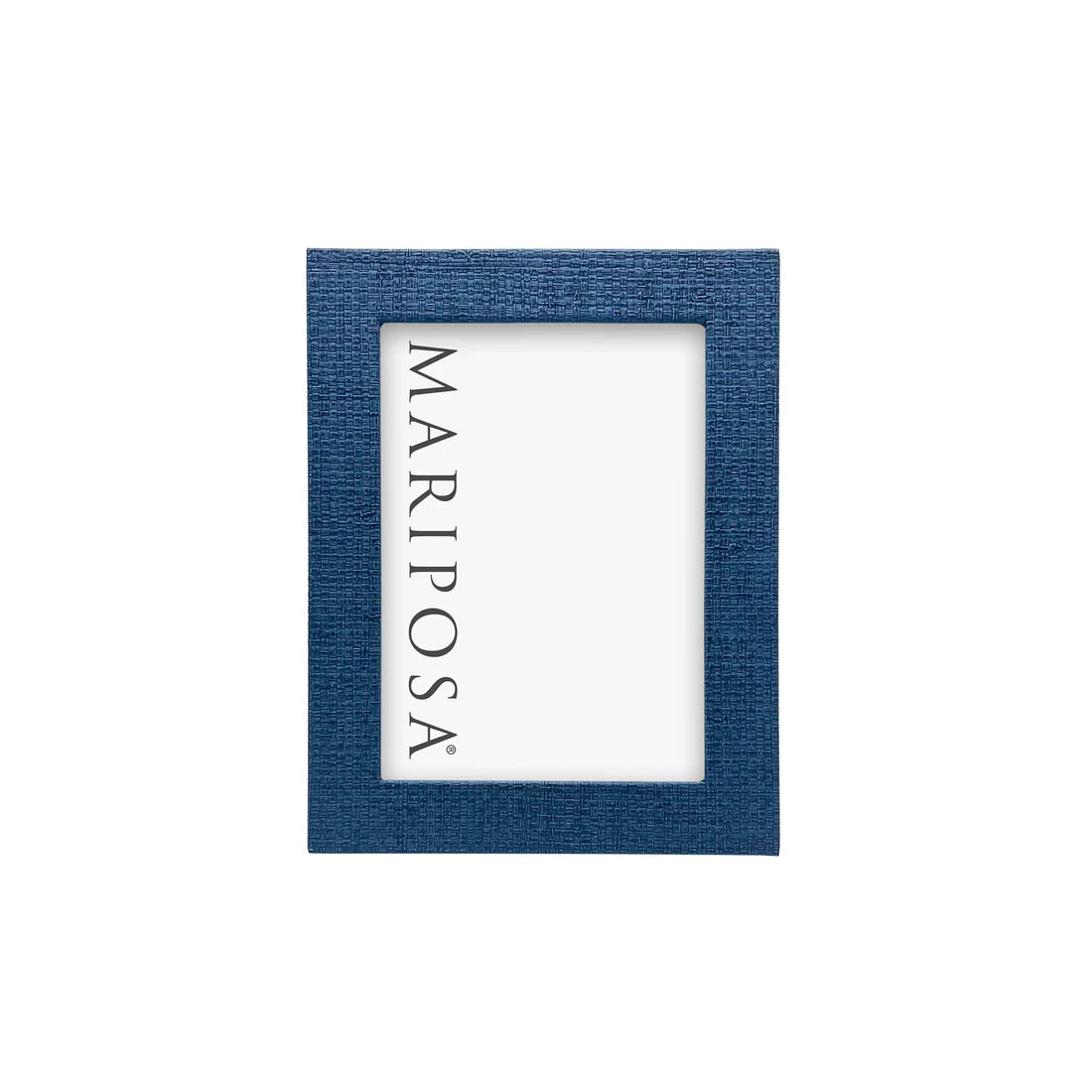 Mariposa - Indigo Faux Grasscloth 5x7 Frame - #9061NV