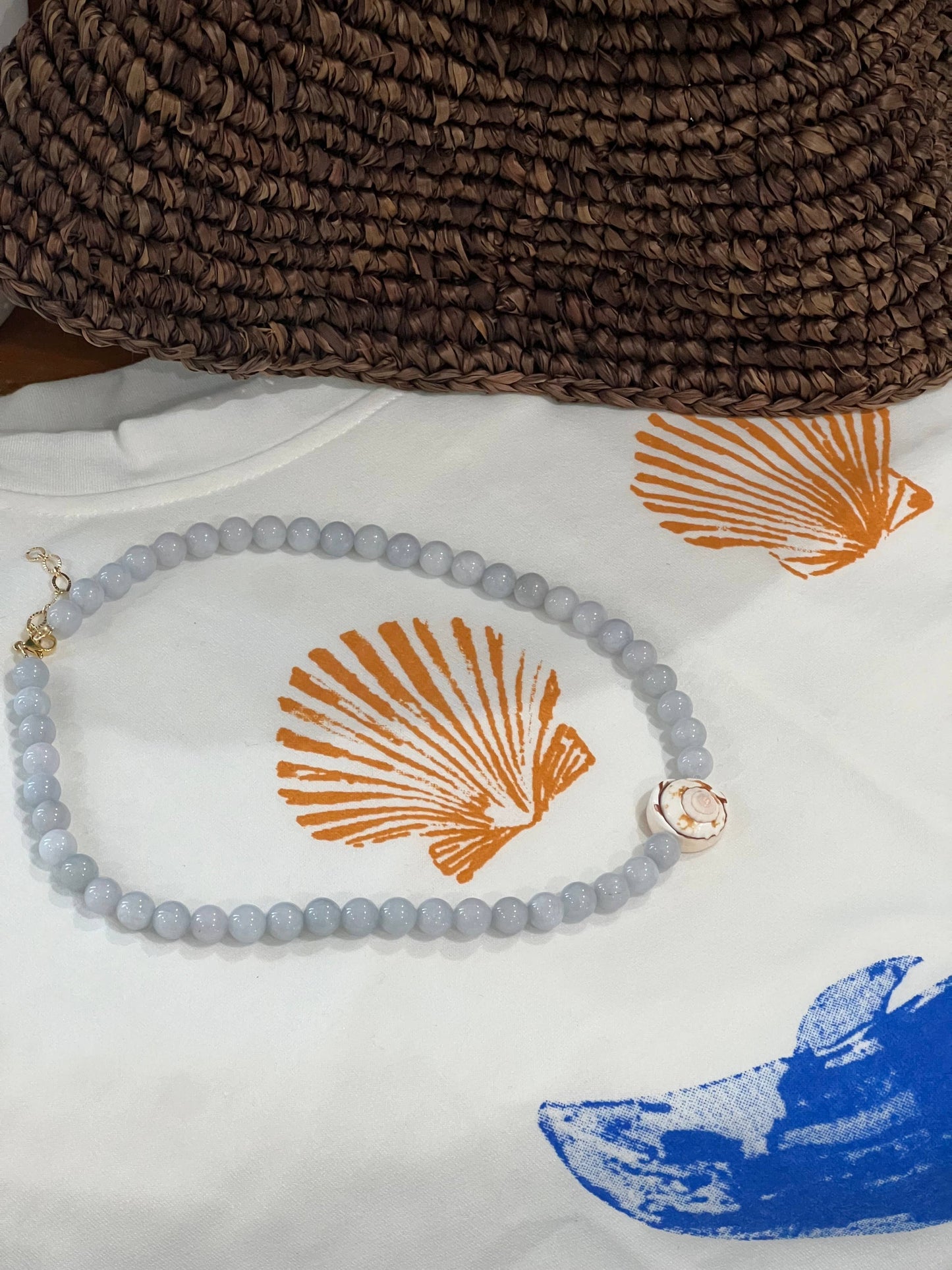 driftaway jewelry - Blue Jean Shell Necklace
