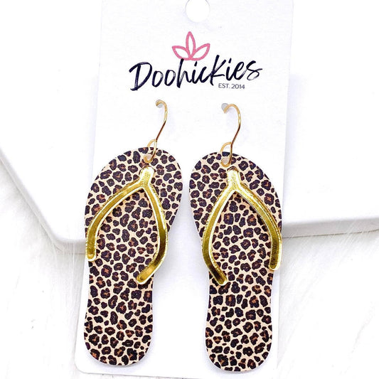 Doohickies - 2.25" Flip Flop Acrylics -Summer Earrings