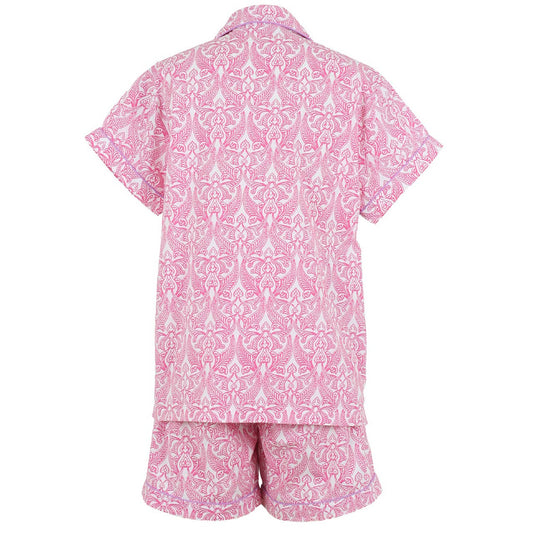 Needham Lane - Clare Pink Short Sleeve Shorty Pajamas