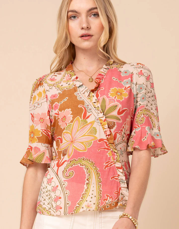 Spartina - Elsie Blouse Mercer House Paisley