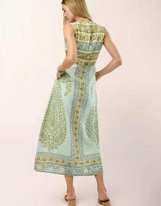 Spartina - Marykate Midi Dress - Hertiage Boho Paisley