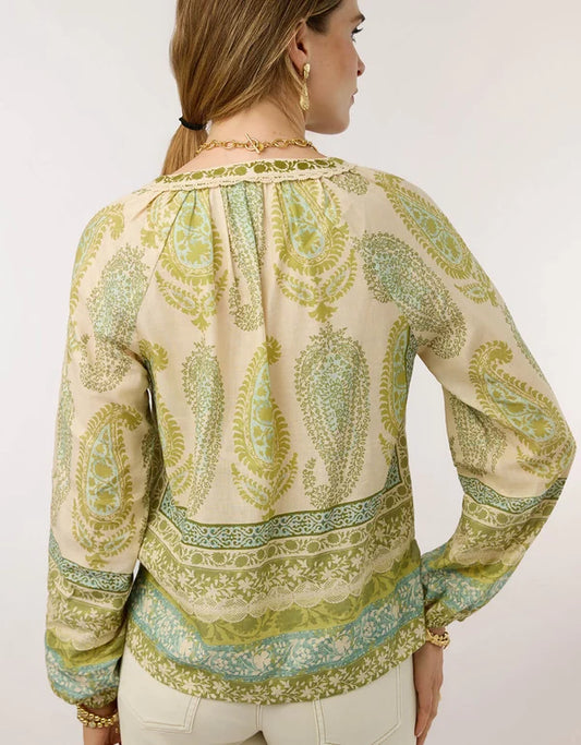 Spartina - Lilith Heritage Boho Paisley Blouse