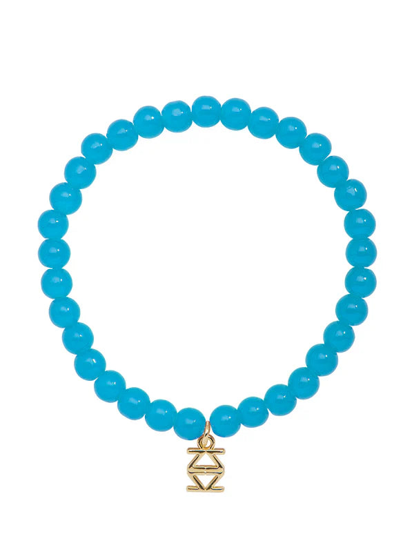 Zenzii - Small Glass Bead Stretch Bracelel - Assorted Colors