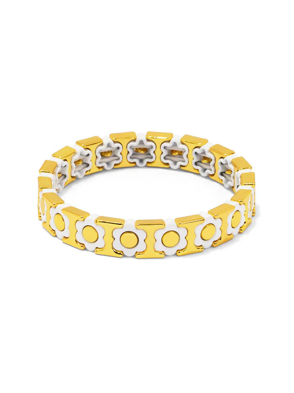 Zenzii - Flower Enamel Stretch Bracelet