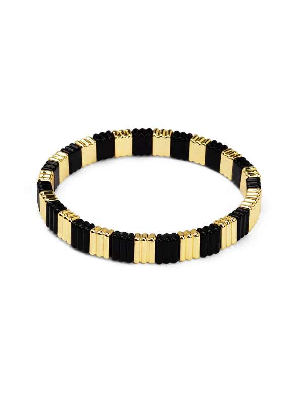 Zenzii - Ribbed Enamel Stretch Bracelet