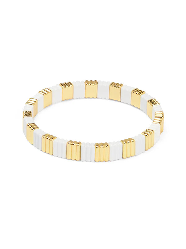 Zenzii - Enamel Tile Stretch Bracelet