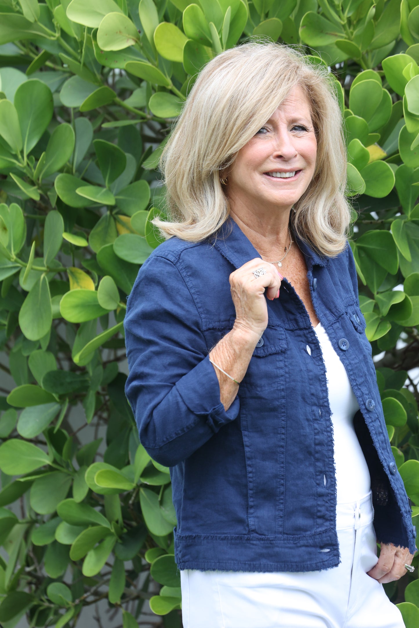 Lulu B - Linen Travel Jacket - Navy
