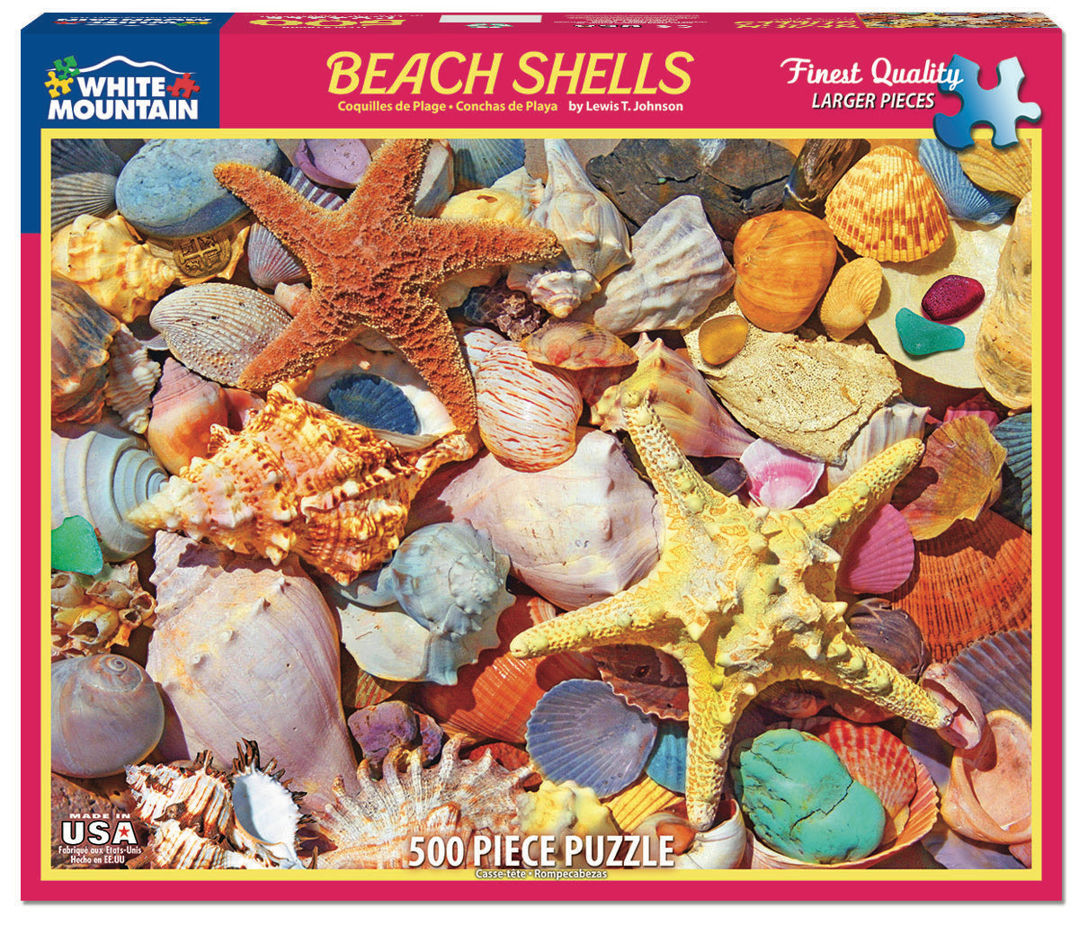 White Mountain- Beach Shells 500pc Puzzle