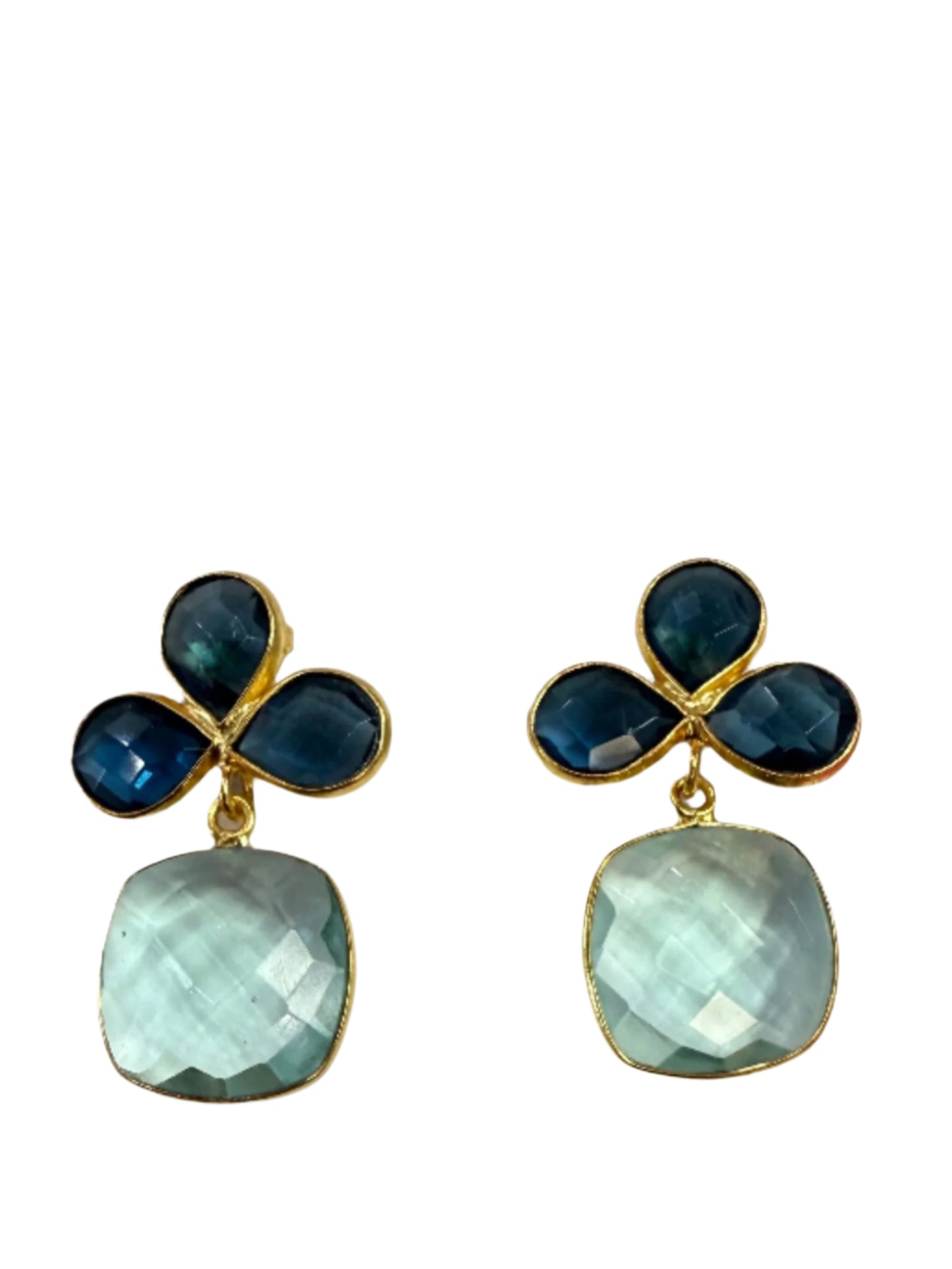 Julie Ryan Designs Dabney Aqua Quartz Earrings