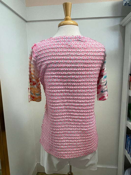 Whimsy Rose 3/4 Sleeve Crew Neck Top