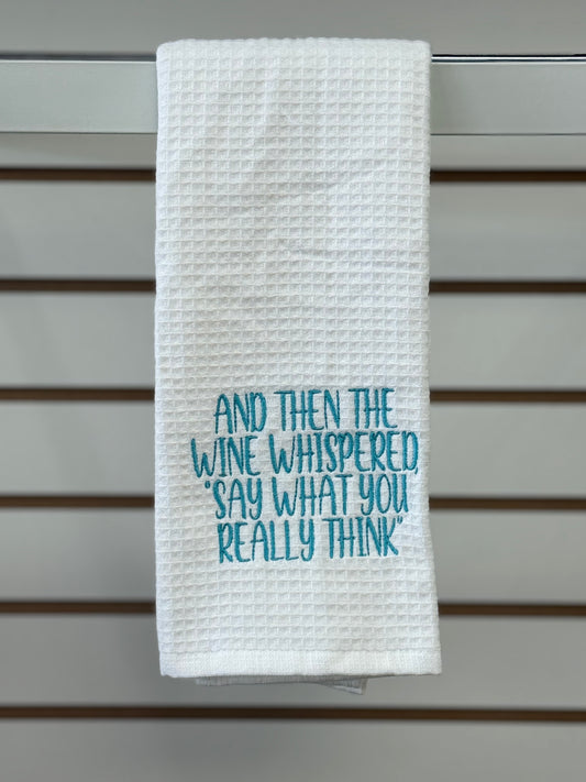Wine Whispers Hand Towels