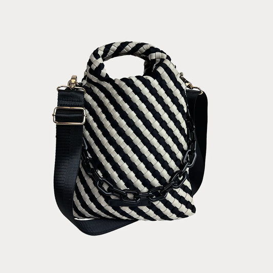 ah-dorned - New York - Lola Woven Neoprene Crossbody Bag