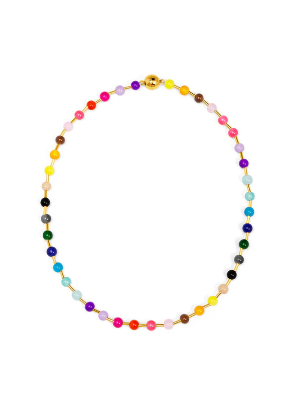 Zenzii - Glass Bead Magnet Short Necklace