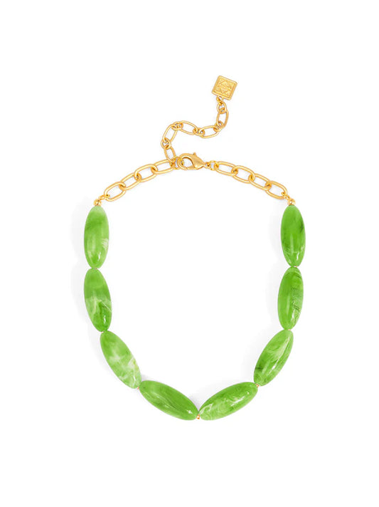 Zenzii- Glossy Resin Collar Necklace
