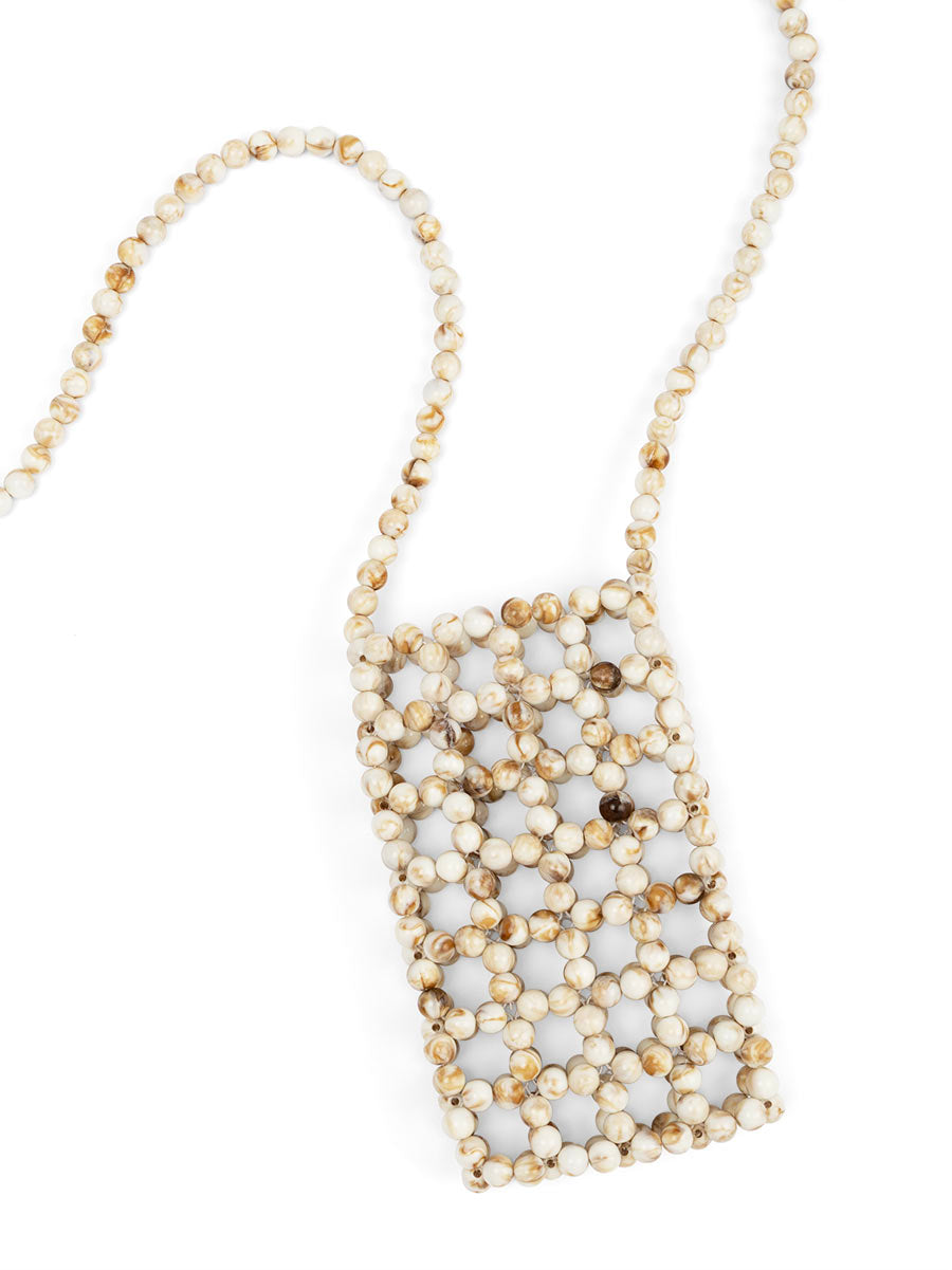 ZENZII - Marble Beaded Phone Bag