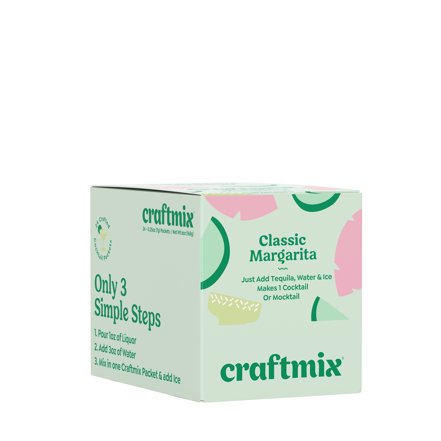 Craftmix - Classic Margarita Cocktail / Mocktail Mixer - 24ct Caddy