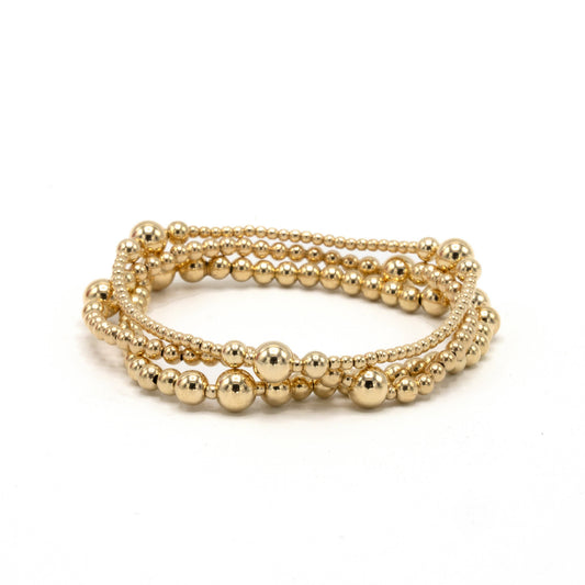 erin gray - The Nantucket Collection 3x6 14k Gold- Filled Beaded Bracelet