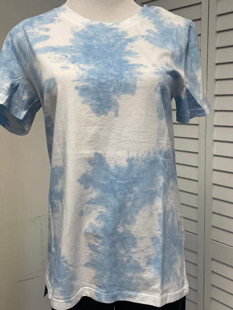 Pure Amici - Tie Dye Short Sleeve Crew Neck Ladies Tee
