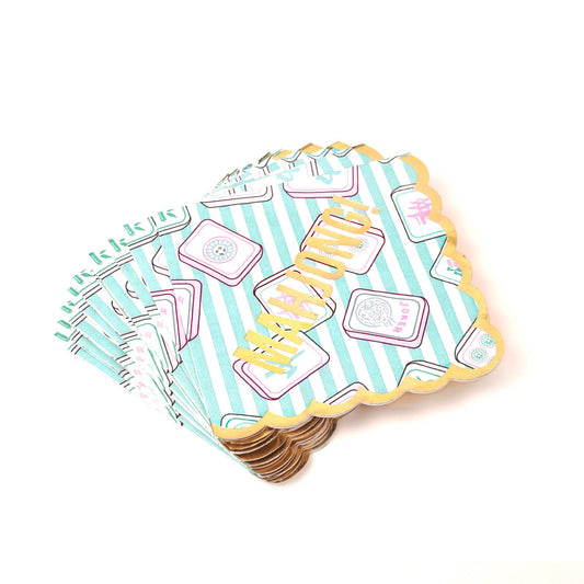 8 Oak Lane - Mahjong Stripe Paper Beverage Napkin Packs
